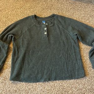 Green Thermal Henley